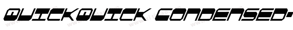 QuickQuick Condensed字体转换